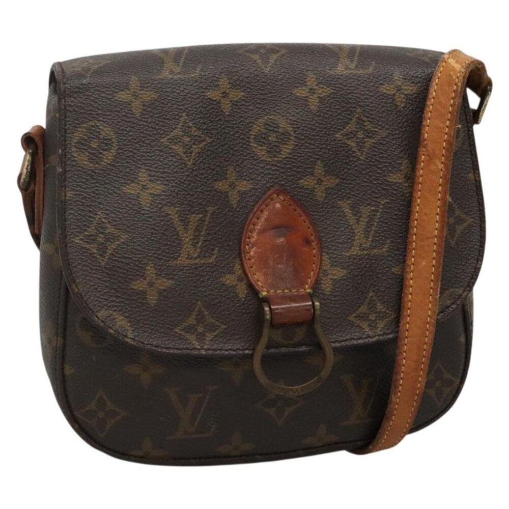 Authentic LOUIS VUITTON Monogram Saint Cloud MM Shoulder Bag M51243 LV